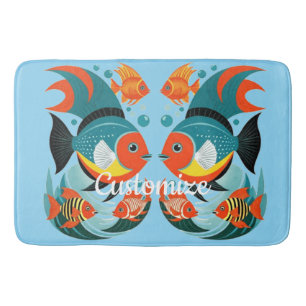 Tropical Fish Assortment Thunder_Cove Bath Mat