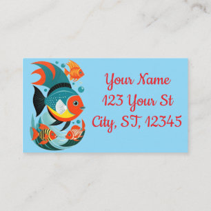 Tropical Fish Assortment Thunder_Cove Business Card