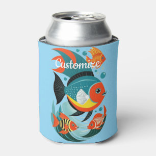 Tropical Fish Assortment Thunder_Cove Can Cooler