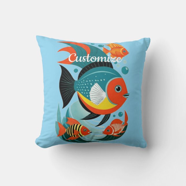 Tropical Fish Assortment Thunder_Cove Cushion (Front)