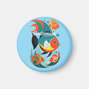 Tropical Fish Assortment Thunder_Cove Magnet