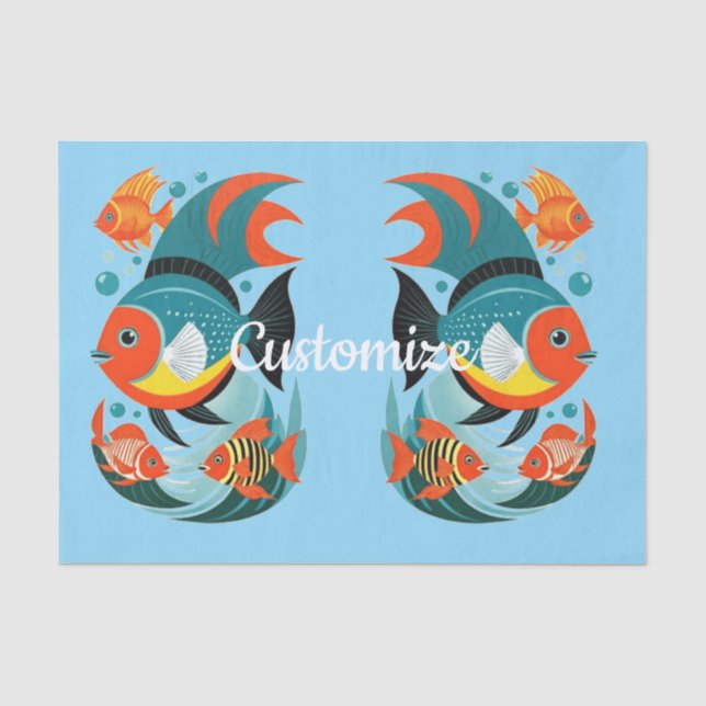 Tropical Fish Assortment Thunder_Cove Tissue Paper (Front)