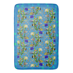Tropical Fish Bath Mat