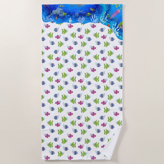 Tropical Fish Beach Towel (Front)