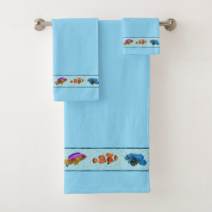 Tropical Fish (Bridget Collection)  Bath Towel Set