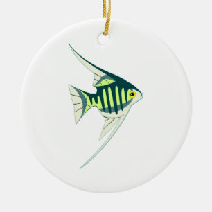 Tropical Fish Ceramic Tree Decoration