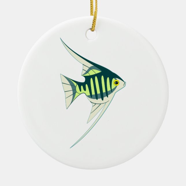 Tropical Fish Ceramic Tree Decoration (Front)