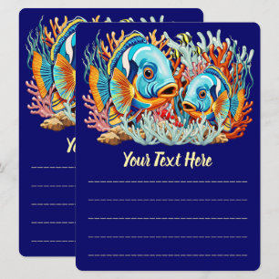 Tropical Fish Colorful Summer Vibes Menu