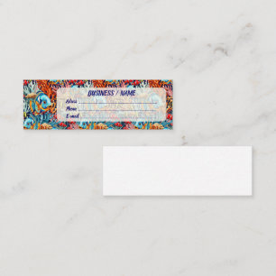 Tropical Fish Colorful Summer Vibes Mini Business Card