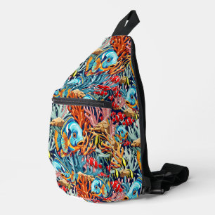 Tropical Fish Colorful Summer Vibes Sling Bag