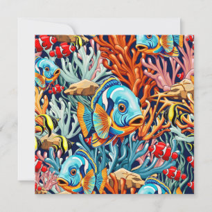 Tropical Fish Colourful Summer Vibes Card