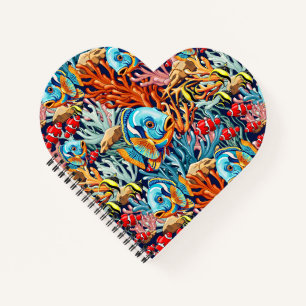 Tropical Fish Colourful Summer Vibes Notebook