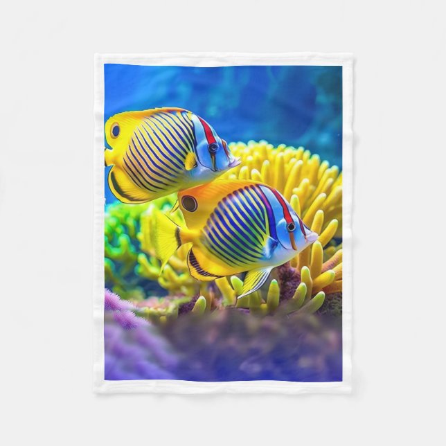 Tropical Fish Coral Blanket (Front)