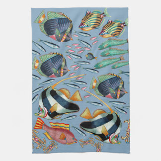 Tropical Fish Coral Reef Tea Towel