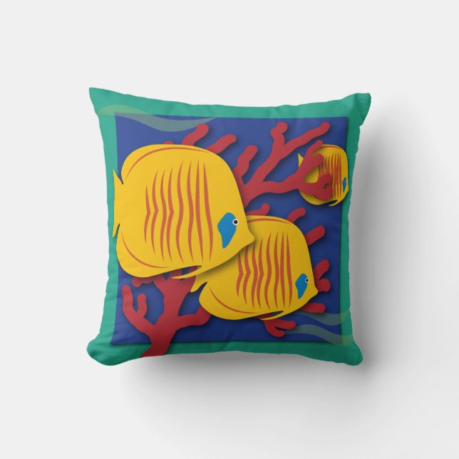 Tropical Fish Cushion (Front)
