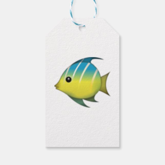 Tropical Fish - Emoji Gift Tags (Back)