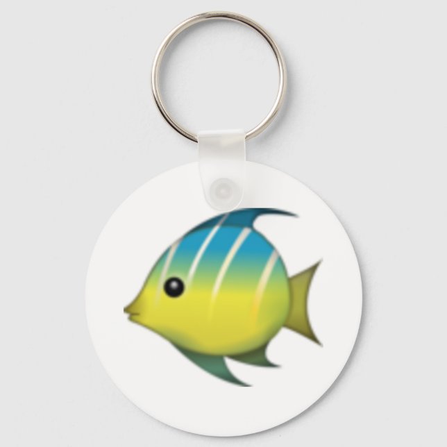 Tropical Fish - Emoji Key Ring (Front)