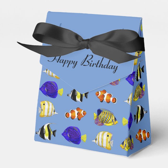 Tropical Fish Favour Box (Front Side)