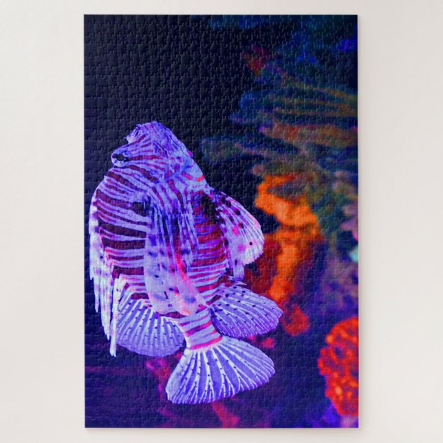 Tropical Fish in an Aquarium. Jigsaw Puzzle (Vertical)