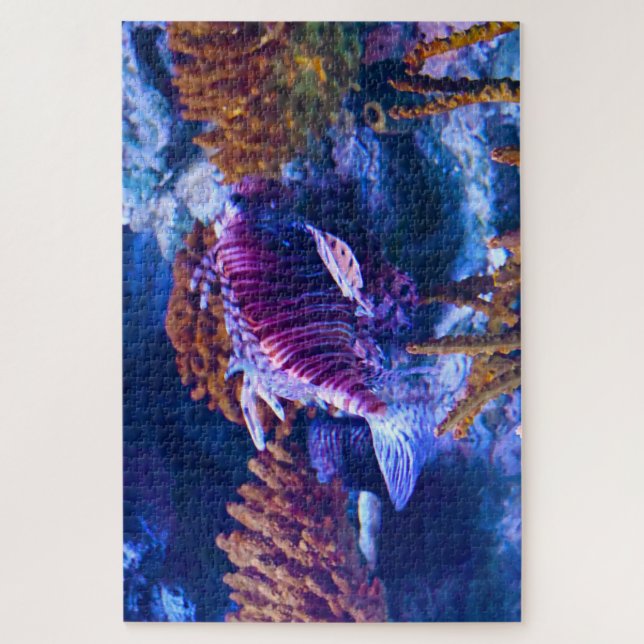 Tropical Fish in an Aquarium. Jigsaw Puzzle (Vertical)