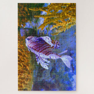 Tropical Fish in an Aquarium. Jigsaw Puzzle