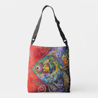 Tropical Fish in purples and reds