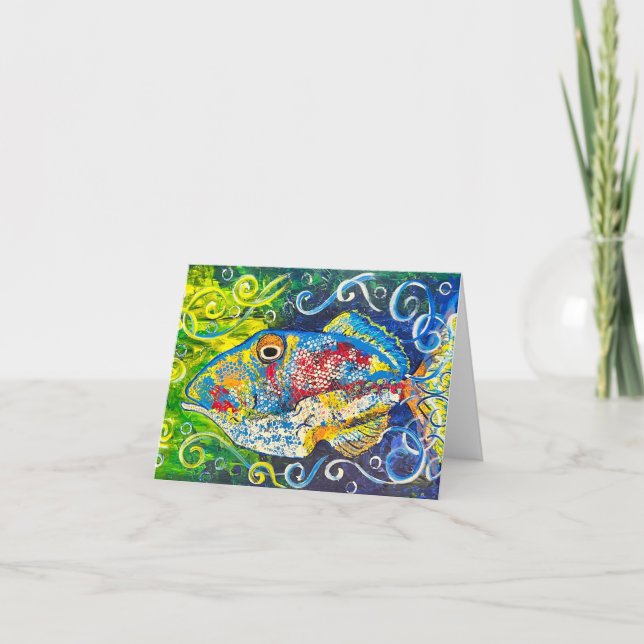 Tropical Fish Note Card (Front)