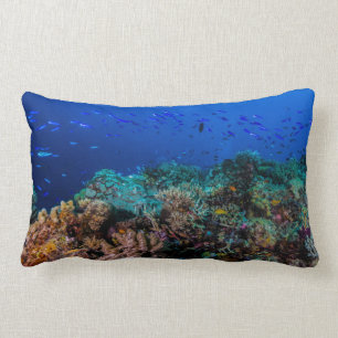 Tropical Fish on the Great Barrier Reef Lumbar Cushion