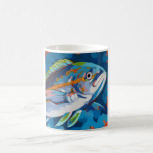 Tropical Fish Painting - Beach Home Decor Coffee Mug