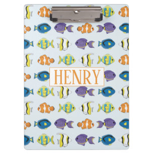 Tropical Fish Pattern Clipboard