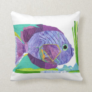 Tropical Fish Pillow - Light Purple