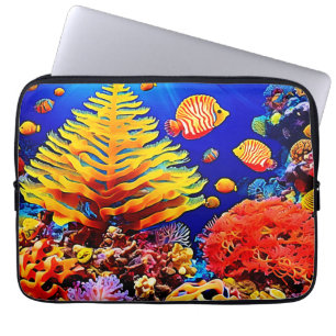 Tropical Fish Reef Underwater Life Laptop Sleeve