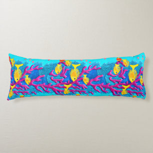 Tropical Fish Seamless Pattern Body Cushion