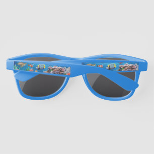 Tropical Fish swimming Seabed Sunglasses