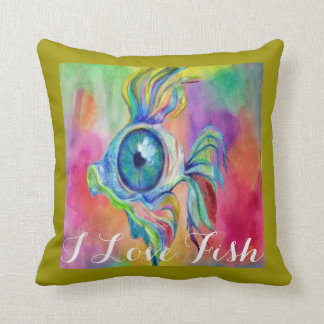 Tropical Fish Throw Pillow