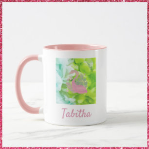 Tropical Flamingo and Palms Mug