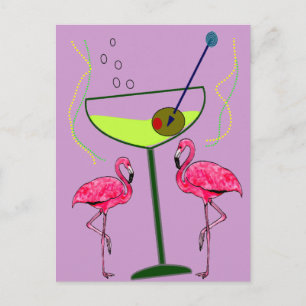Tropical Flamingo Art Gifts Postcard