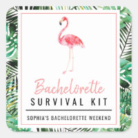 Tropical Flamingo Bachelorette Survival Kit 