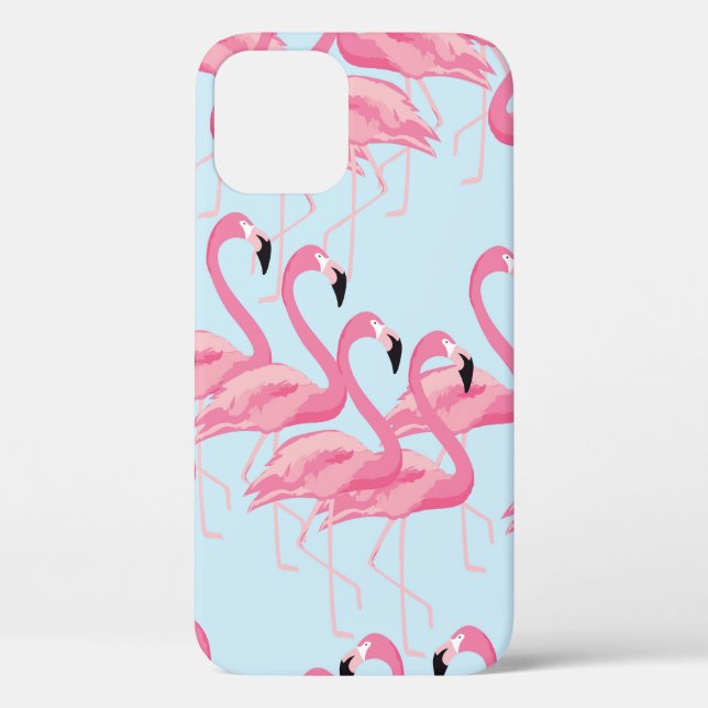 Tropical flamingo bird seamless pattern background Case-Mate iPhone case (Back)