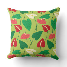 Tropical flamingo flowers pattern