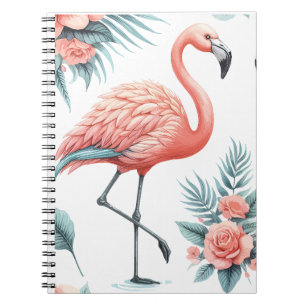Tropical Flamingo Pair Notebook