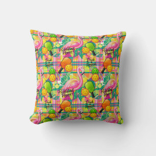 Tropical Flamingo Pickleball Cushion