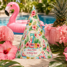 Tropical Flamingo Pool Party 7th Birthday Splash
