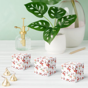Tropical Flamingo Santa Christmas Pattern Favour Box