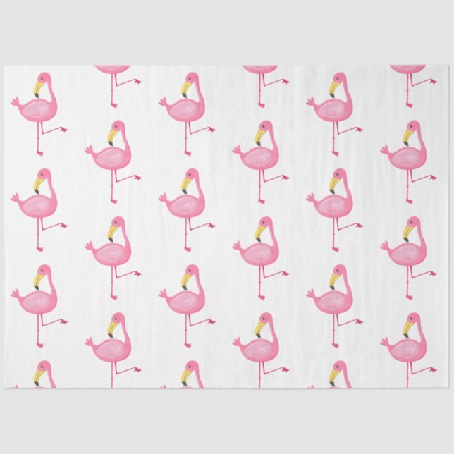  Tropical Flamingo Series Design 7 Tissue Paper (Front)