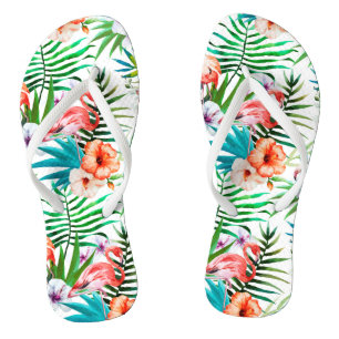 Tropical Flamingo Thongs