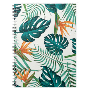 Tropical Flora: Floral Seamless Design Notebook