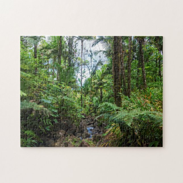 Tropical flora of el yunque rainforest jigsaw puzzle (Horizontal)