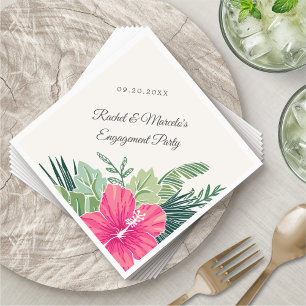 Tropical Floral Beach Napkin