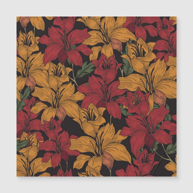 Tropical Floral, Beautiful Seamless Pattern. (Front)